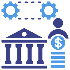 Poster - Banking System Icon