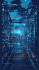 Poster - Data center disaster recovery cloud blueprint redundant systems in technology infrastructure