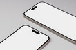 © Oleksandr Shcherban/Stocksy - Phone mockup with blank white screen