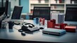 © Muhammad - A photo of a well-organized call center desk