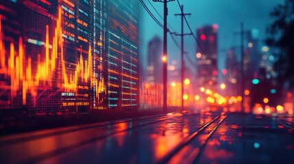 Aufkleber - An abstract technology background featuring a vibrant array of colored optical fibers, creating a visually captivating image that symbolizes seamless transfer and communication of data, Hd image