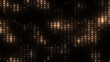 © Alesia - Golden disco lights background. Glowing disco party. VJ background. Flicker wall lights. Night club, music video, LED screen and projector, glamour and fashion event, jazz, pop.