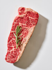 Canvas Print - fresh raw Australian Wagyu steak