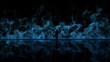 © Marcos Osorio/Stocksy - Man's silhouette against a blue tech particle background