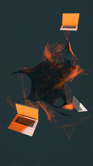 Three AI-powered laptops driving digital creativity
