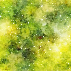 Poster - Intriguing abstract design  light green shapes with unique textures and overlapping patterns