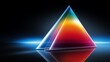 © pueb - Vibrant prism light effects in space  shimmering colors against a black cosmic background