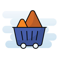 Cart vector icon