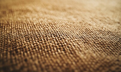 Wall Mural - Knitted fabric texture, close-up, warm tones, background blurred, textile design