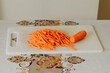 © Anna Fedorova/Stocksy - Julienned carrots