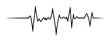 © Luka - hand-drawn heartbeat signal in continuous line style, monochrome vecto