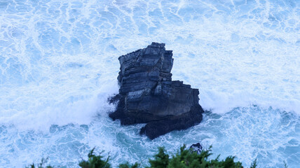 Wall Mural - waves and sea in the background