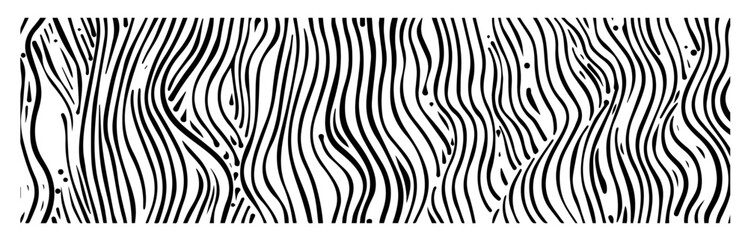 Wall Mural - modern line art designs with flowing and hypnotic black and white patterns