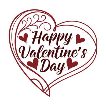 Valentine's Day Romantic Typography with Brushes