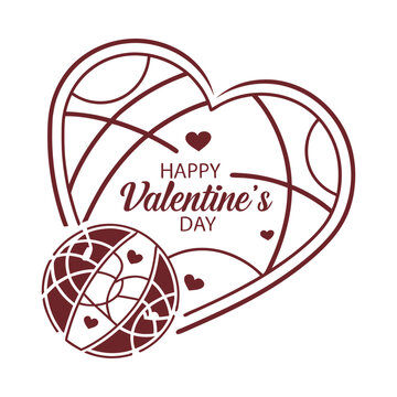 Valentine's Day Brush Script with Hearts