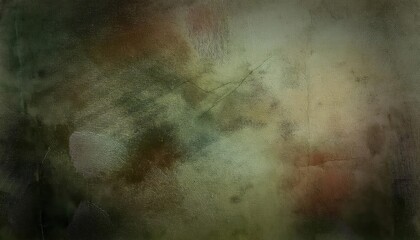 Aufkleber - Abstract textured green and brown grunge wall background with subtle earthy tones, rough artistic surface, and vintage rustic aesthetics
