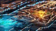 © Bernt Moss/Stocksy - Motherboard and circuit background