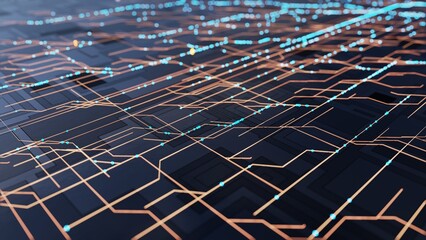Motherboard and circuit background