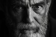 © Anton Pentegov - psychological black and white close-up portrait, old bearded man