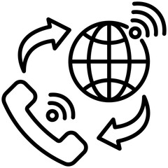 Wall Mural - Voip Icon