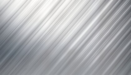 Aufkleber - Brushed silver metal texture. Diagonal lines create shiny lustrous surface. Abstract design. Modern tech style. Elegant polished material. Gradient light effect. Simple background. Industrial, sleek
