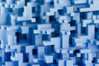 © Juanjo McLittle/Stocksy - Blue geometric shape