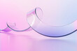© Juanjo McLittle/Stocksy - Abstract Curved Transparent Glass Ribbon with Gradient Reflection
