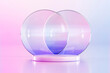 © Juanjo McLittle/Stocksy - Abstract Intersecting Glass Circles with Gradient on Minimal Base