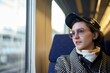 © Studio Sincère/Stocksy - Train travel with deep thoughts