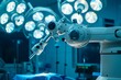 © fatman - Advanced robotic surgery takes place in a modern operating room, showcasing precision technology and high-tech equipment during a delicate medical procedure