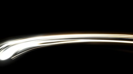 Poster - Red speed light horizontal straight line on black background. Realistic vector illustration of abstract neon or laser glow motion effect. Long dynamic flare beam and ray with sparkle in movement.