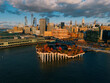 © Yakov Knyazev/Stocksy - Little Island Park with Manhattan Skyline in New York
