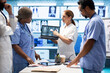 © DC Studio - Medical team collaborates on diagnostic procedures and treatment plans. Professionals in radiology and radiography support accurate diagnosis and effective disease prevention, insurance.
