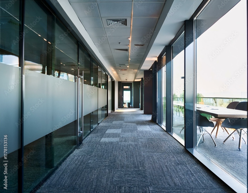 office hall interior and meeting room. corridor in working space Stock ...