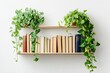 © Tetiana - Books and plants on a shelf against a bright wall