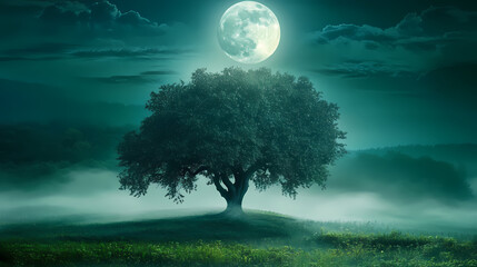 Wall Mural - majestic tree rises