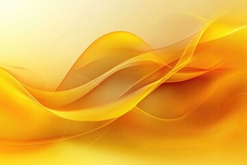 Poster - A yellow abstract background featuring wavy patterns