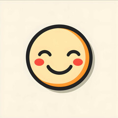 Wall Mural - simple wink logo