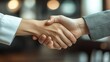© ATVPEDIA ID - Business handshake in office, agreement, partnership, deal, blurred background