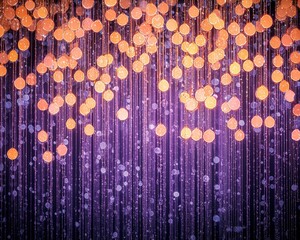 Poster - Vibrant Abstract Background with Colorful Bokeh Lights in Shades of Orange and Purple for Creative Projects