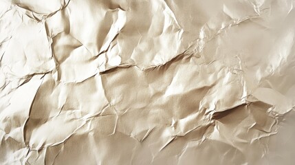 Aufkleber - A textured gold metallic foil surface with a crumpled effect, creating a luxurious and artistic abstract design that evokes warmth and opulence
