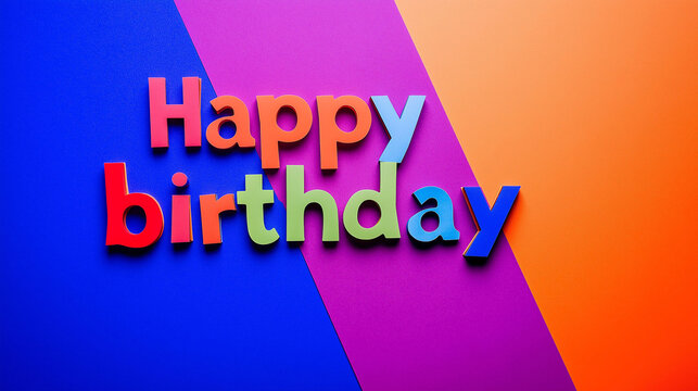 Colorful greeting card with the phrase 