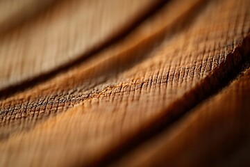Leinwandbilder - Close-up of wood grain texture showing natural patterns and warm brown tones.