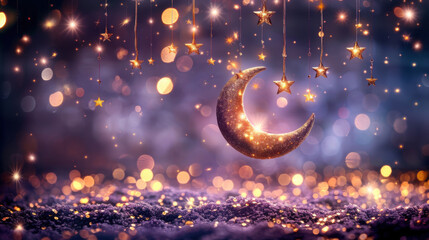 Wall Mural - eid mubarak greeting card