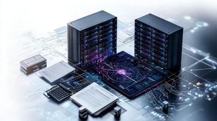 Poster - Digital information management system enhancing data processing in a tech environment