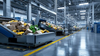 Poster - Streamlined reverse logistics process for returns in a modern warehouse environment