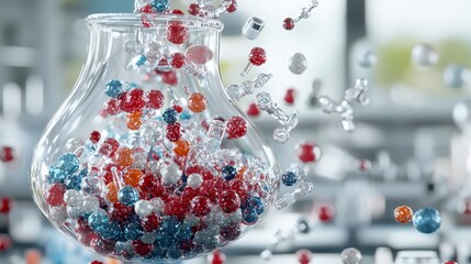 Aufkleber - Exploring material science applications of polymers in laboratory settings scientific research dynamic environment