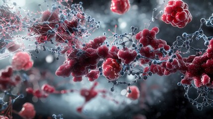 Aufkleber - Exploring conductive polymers in material science research laboratory environment scientific illustration abstract viewpoint