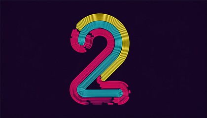 Poster - A vibrant graphic featuring the number 
