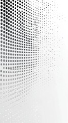 Wall Mural - An abstract black and white gradient background featuring a pattern of dots transitioning from light to dark. Perfect for creative projects and design needs.